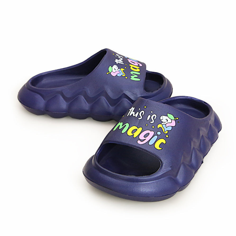 Kids Magic Slogan Light Weight "Anit-Skid" EVR Slippers