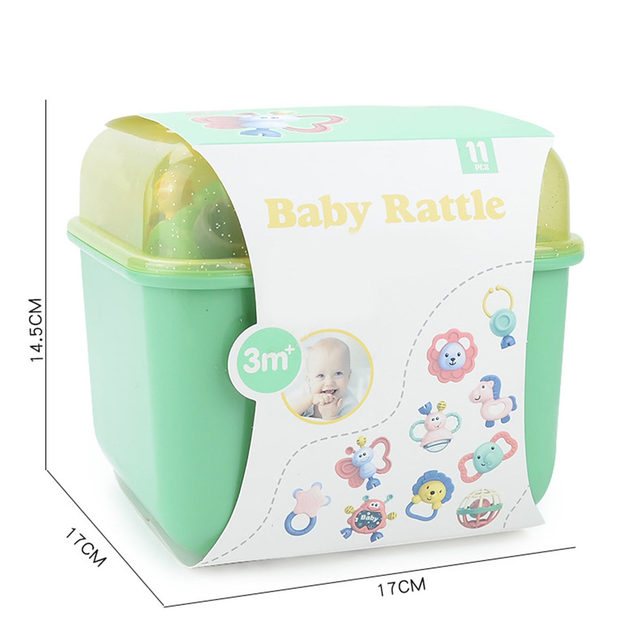 Newborn Infant Grab Shake Rattle Set