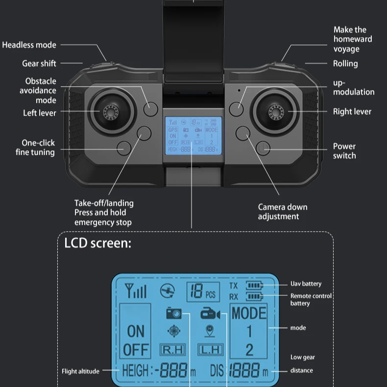 J18 Drone with Camera And Brushless Motor