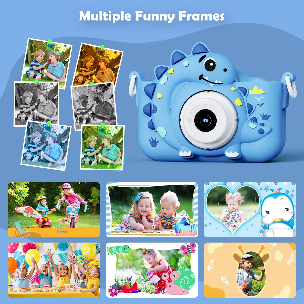 Kids Digital Camera With Silicone Protection Cover