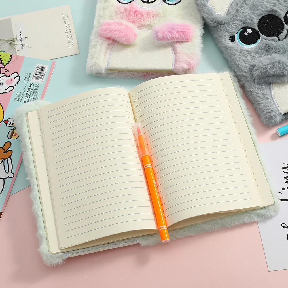 Bunny Theme Plush Cover NoteBook