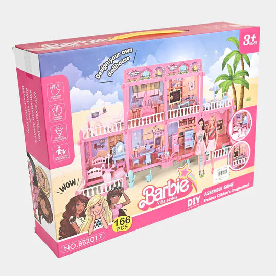 DIY Lovely Assemble Barbie Villa Series 146 PCS