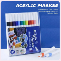 Thumbnail for 12Pcs Acrylic Markers Painting Set