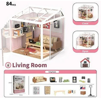 Thumbnail for 84 Pcs DIY Miniature Living Room Block Set