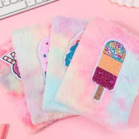 Thumbnail for Ice Cream  Plush & Glitter Cover NoteBook