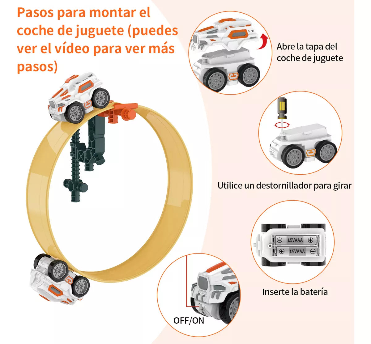 360 Rotate Magnetic Car Track Set