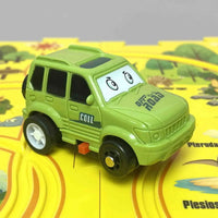 Thumbnail for Dinosaur Puzzle Assemble Rail Electric Car 5 Pcs