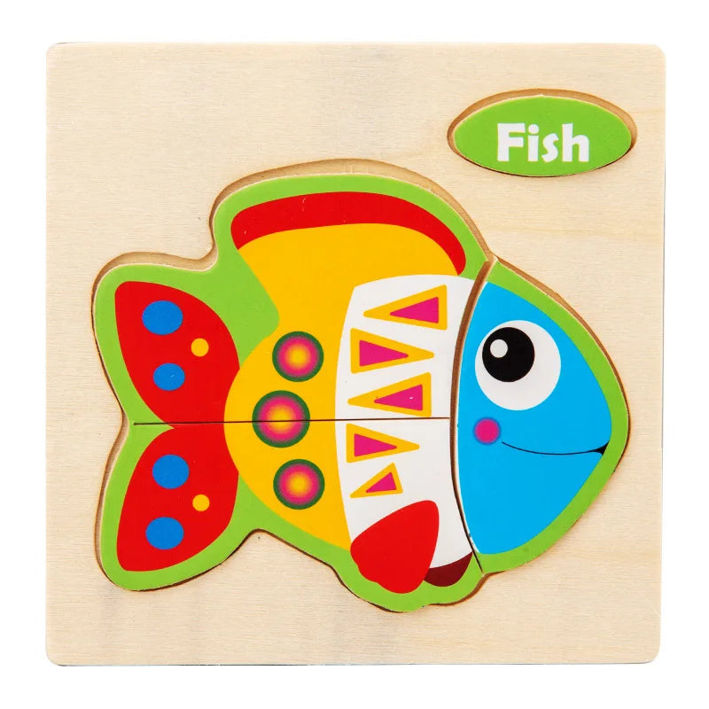 Animal Shape Puzzle Toy-Fish