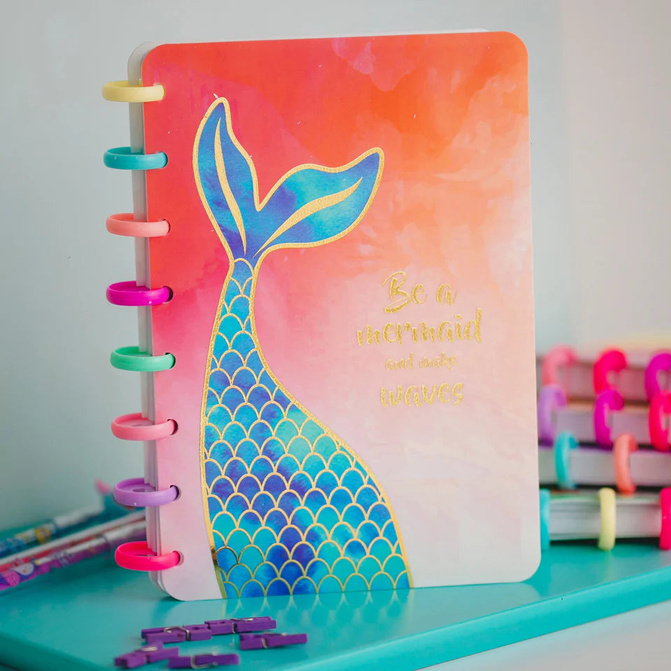 Mermaid Theme Ring NoteBook