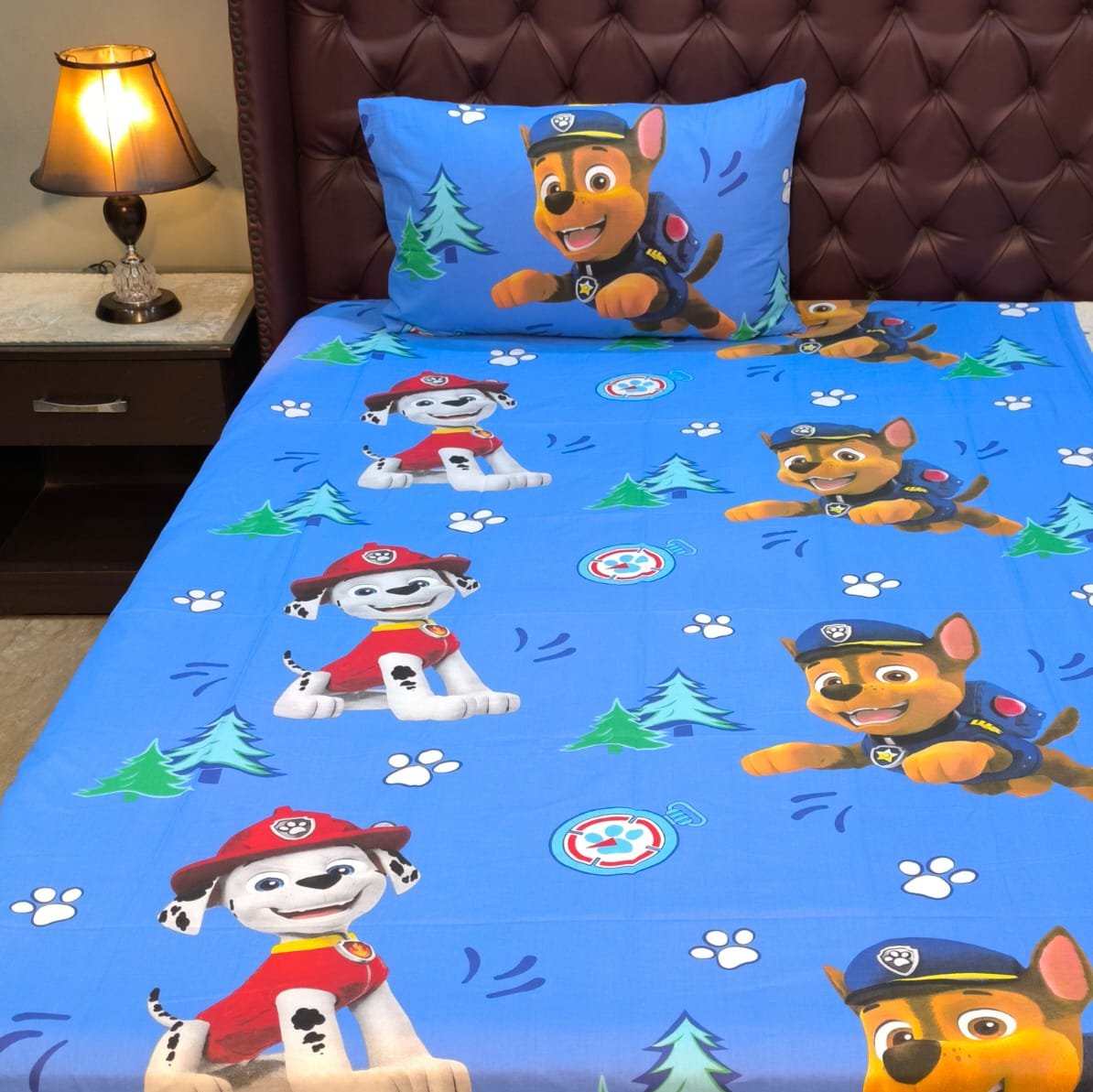 Paw Petro Kids Cotton Bed Sheets