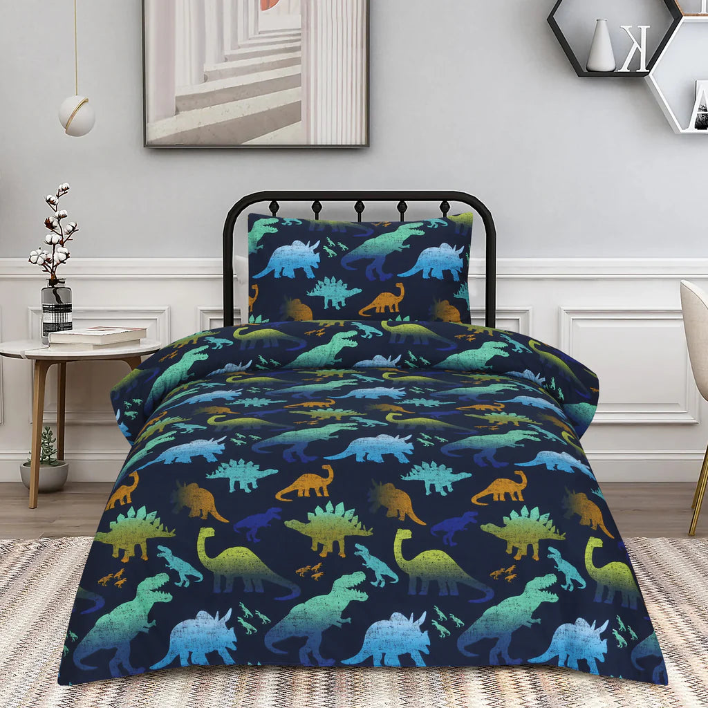 Dinosaur Kids Cotton Bed Sheets