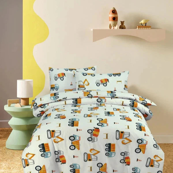 Contraction Kids Cotton Bed Sheets