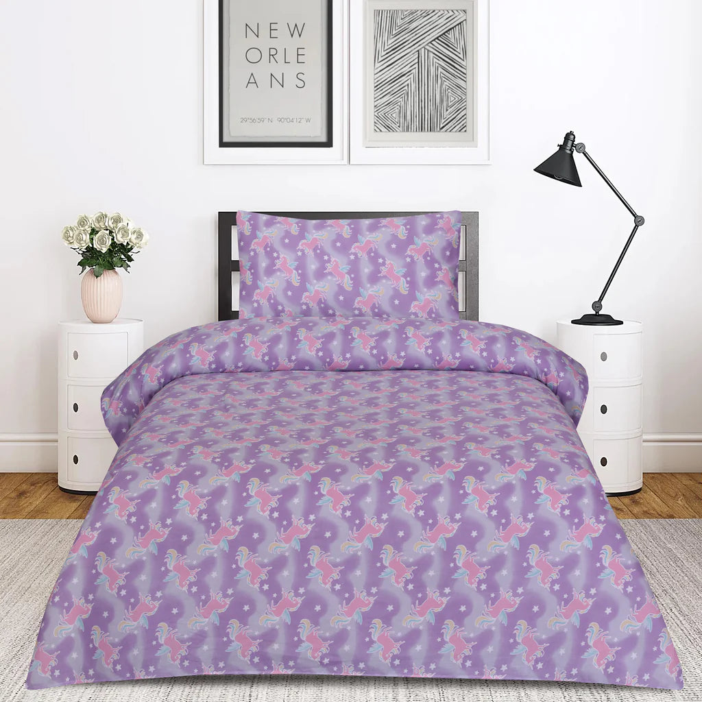 Unicorn Kids Cotton Bed Sheets