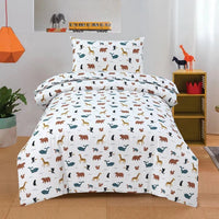 Thumbnail for Animal Characters Kids Cotton Bed Sheets