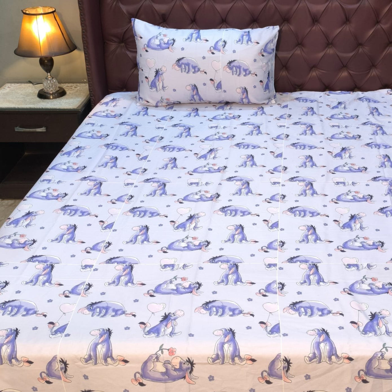 Eeyore Kids Cotton Bed Sheets