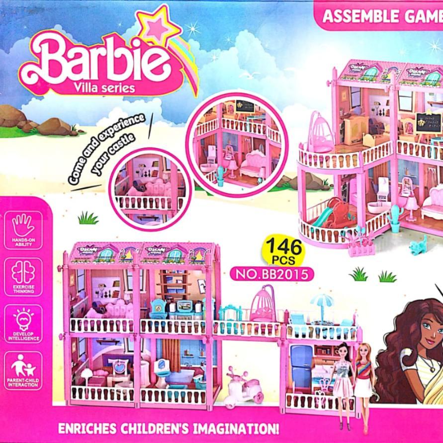 DIY Lovely Assemble Barbie Villa Series 146 PCS