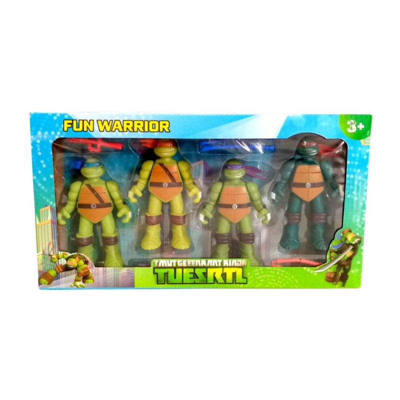 4 Pcs Ninja Turtles Figures Set