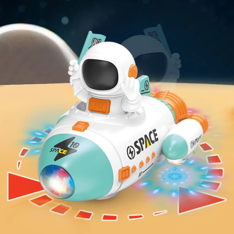 360 Rotation Space Rocket Robot