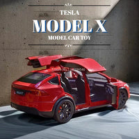 Thumbnail for 1:28 Scale Diecast Model X Alloy Tesla Car