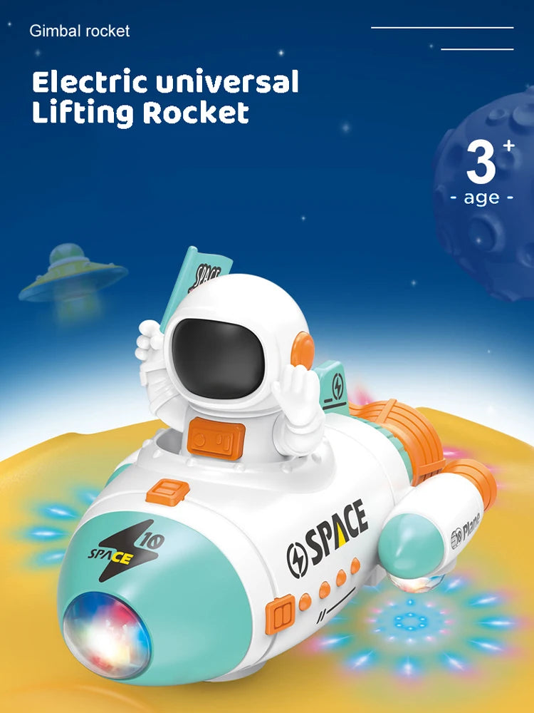 360 Rotation Space Rocket Robot