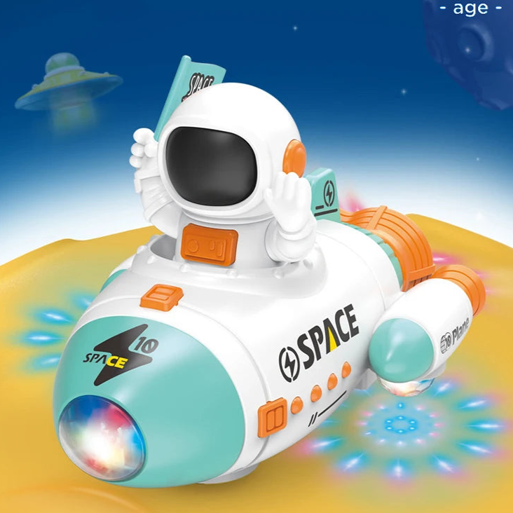 360 Rotation Space Rocket Robot