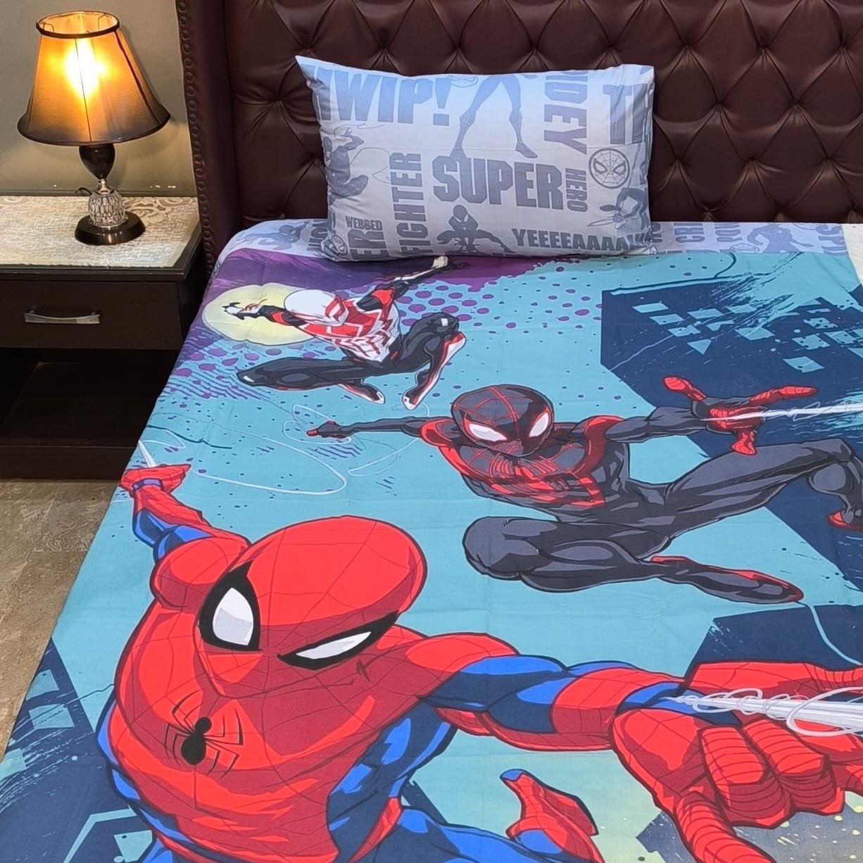 Spider man Kids Cotton Bed Sheets