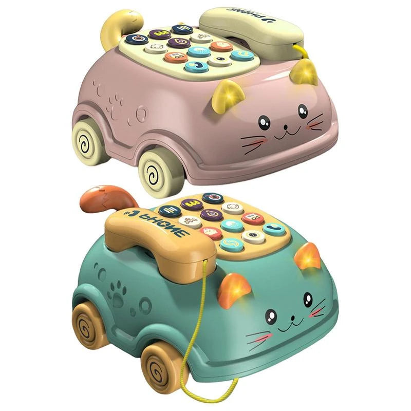 Toddlers Musical Cat Pull  Phone Toy