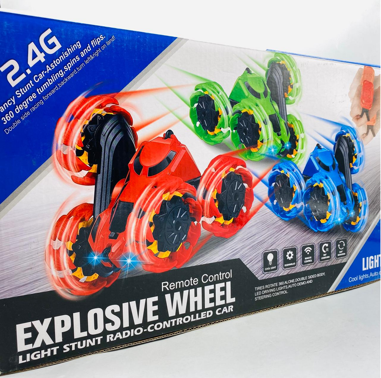 2.4G RC 4 Wheel Stunt Car With Light