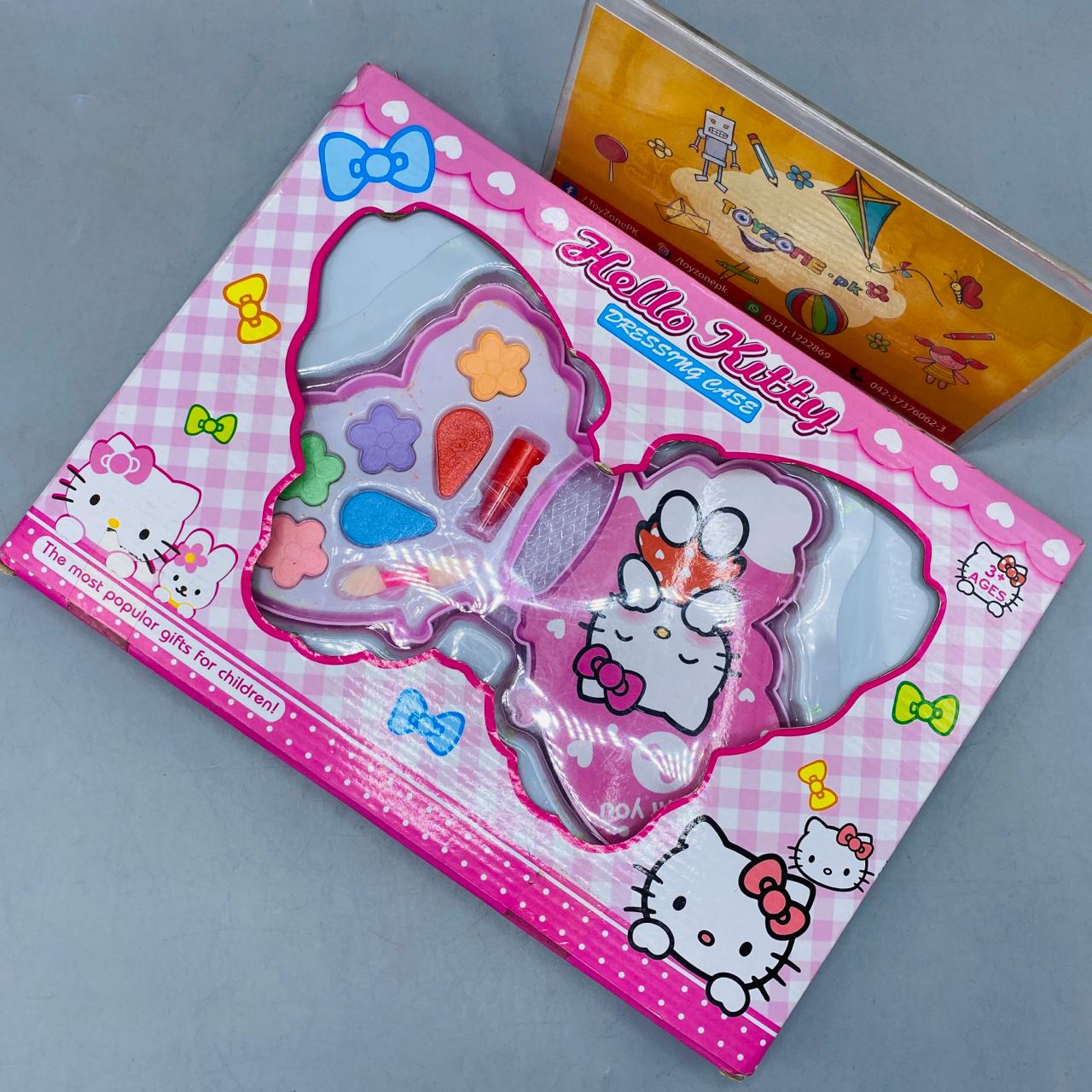 Hello Kitty Butterfly Dressing Case Mini Makeup Kit Toy for Kids Girls