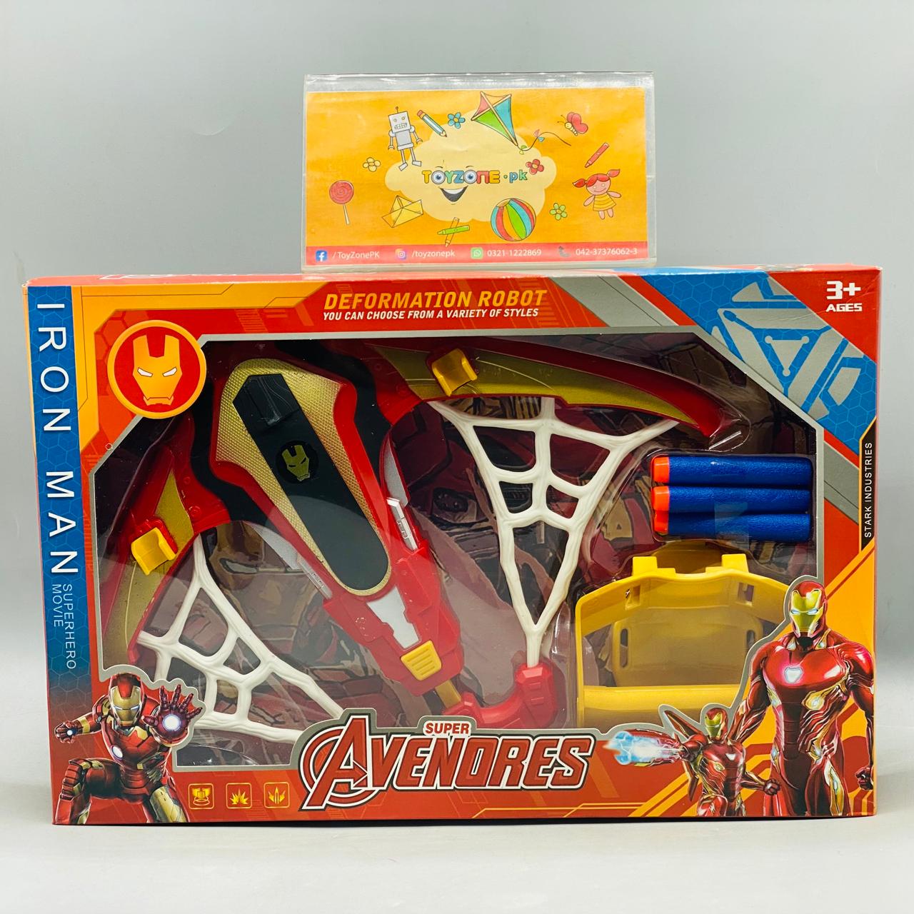 Avengers Iron Man Manual Soft Bullet Arrow