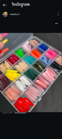 Thumbnail for 576 Pcs Multi-Color Nail Set