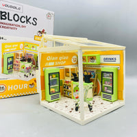 Thumbnail for 124 Pcs DIY Miniature Shopping Mart Block Set