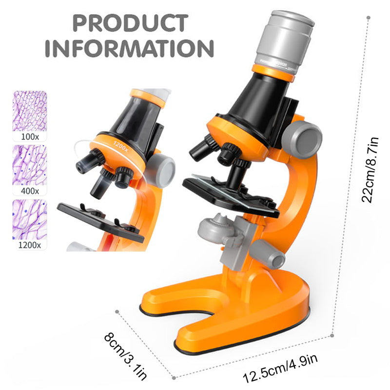 Science Experiment 1200x Microscope Kit