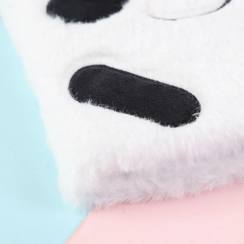 Panda Theme Plush Cover NoteBook