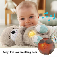 Thumbnail for Breathing Bear Soothing Plush Toy With And Sound