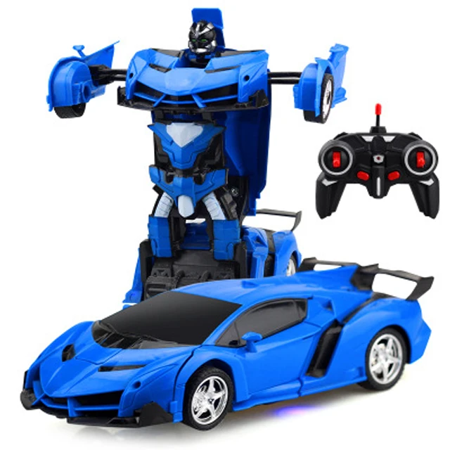 2 in 1 RC Car Toy Transformation Robots Car