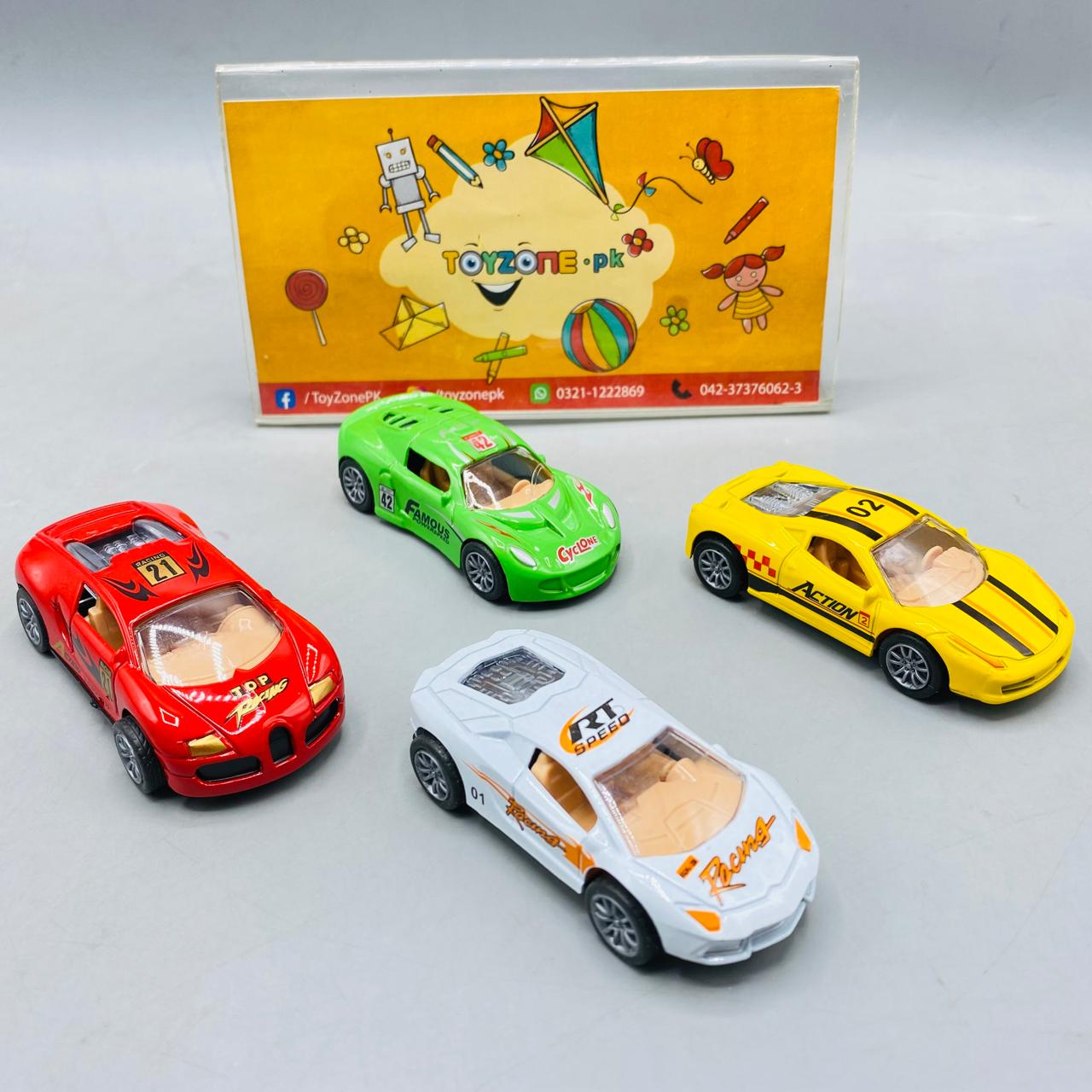 Auto DieCast Model Car 4 Pcs