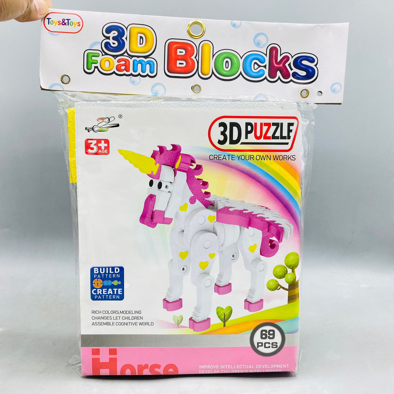 3D Unicorn Puzzle Set