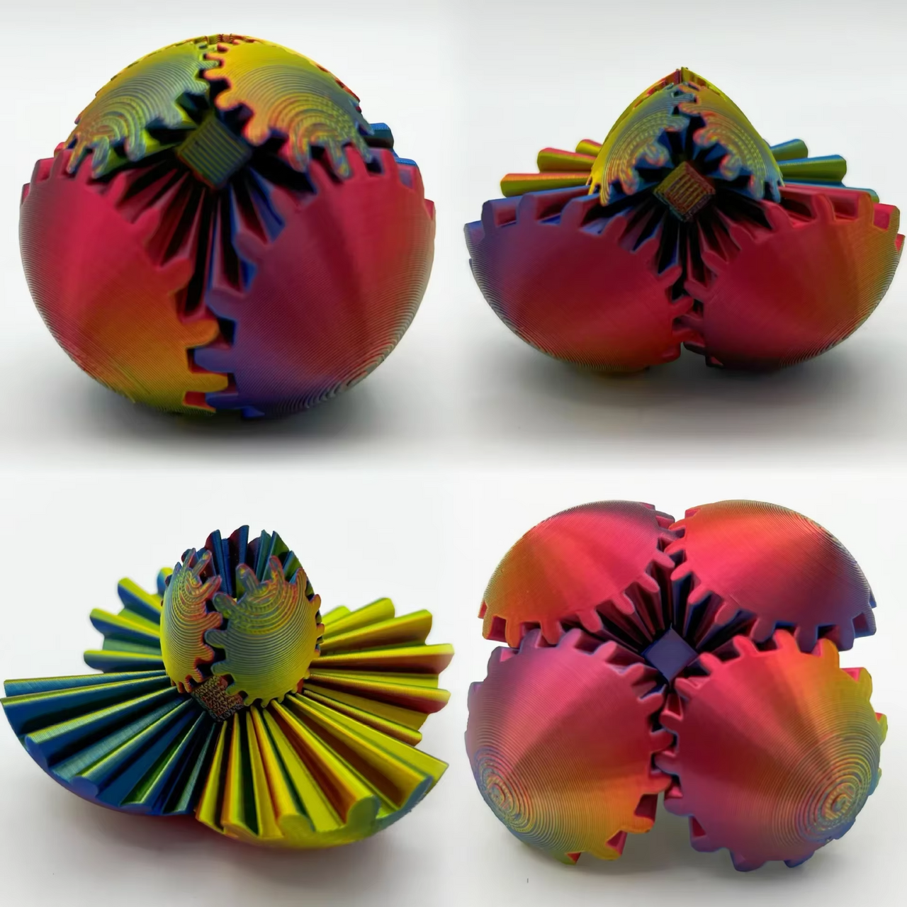 3D Gear Shape Changer Fidget Ball