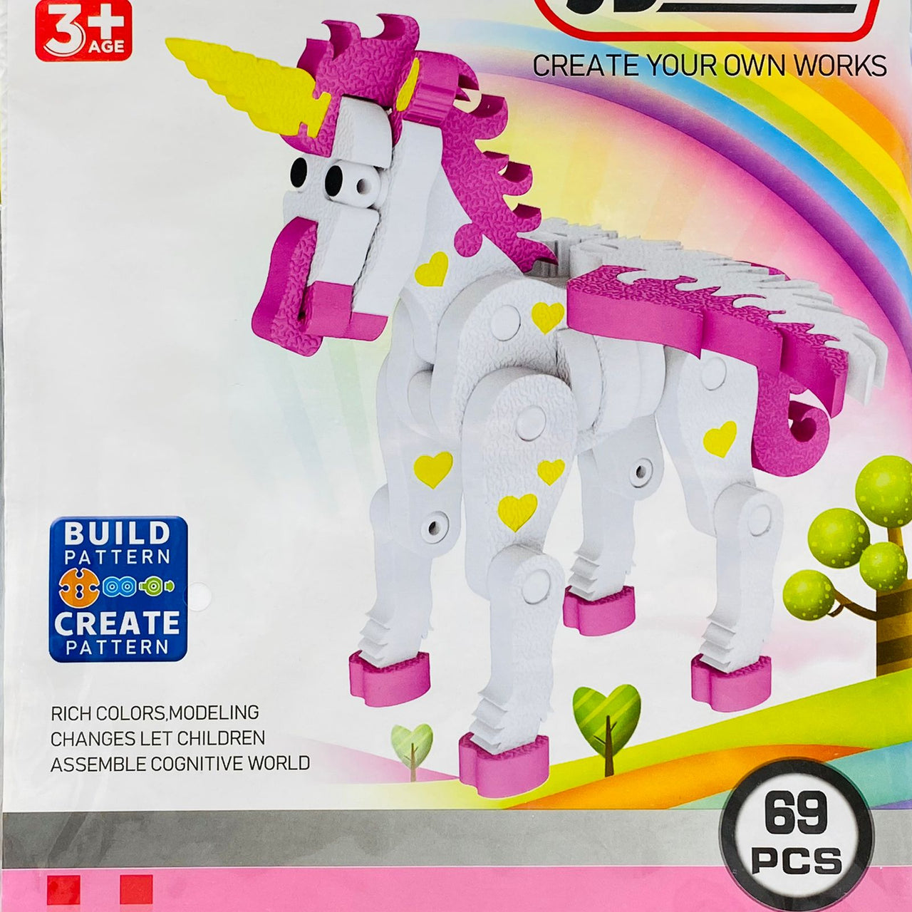 3D Unicorn Puzzle Set