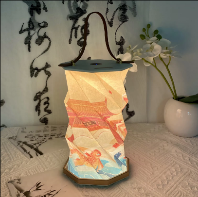 LED Paper Lantern USB Rechargeable Desk Light