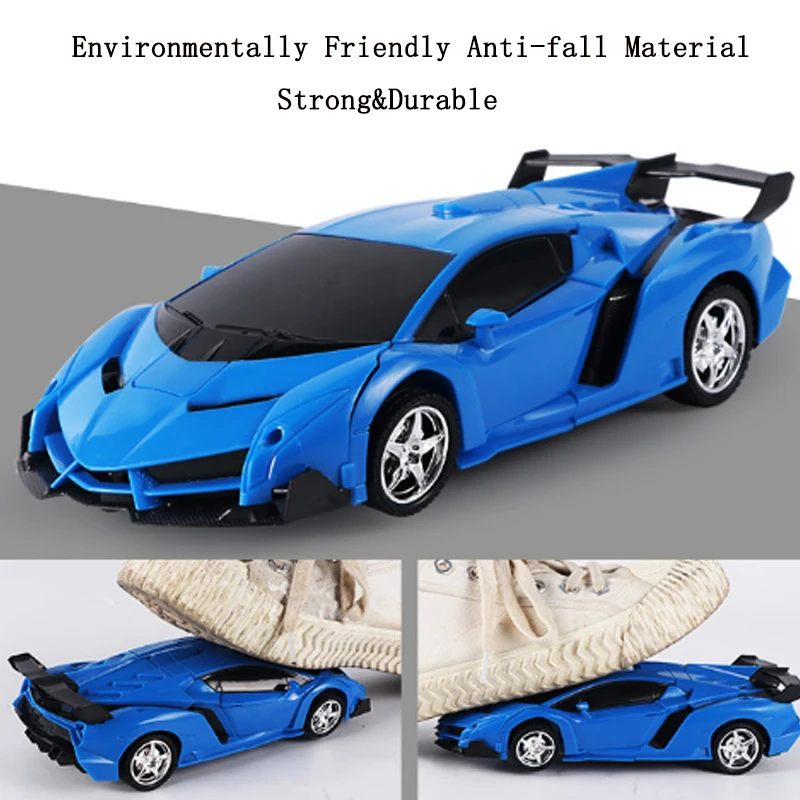 2 in 1 RC Car Toy Transformation Robots Car