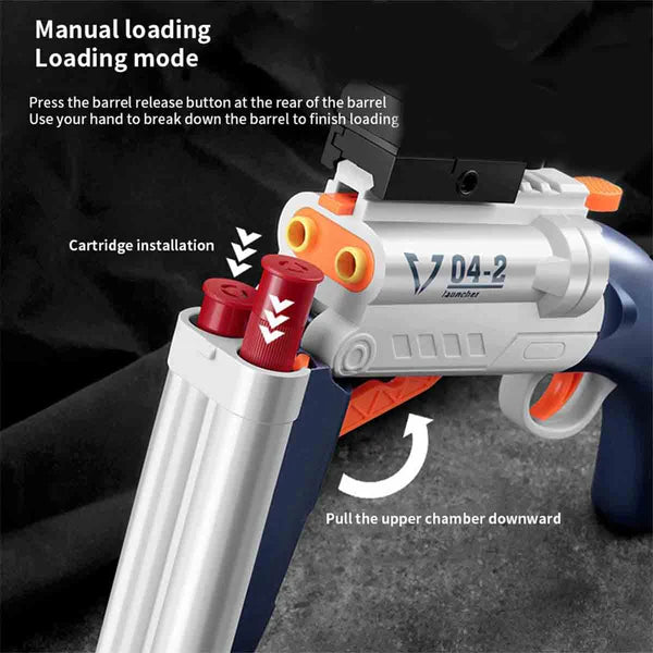 Double Tube Soft Bullet Long Distance Shooting Gun