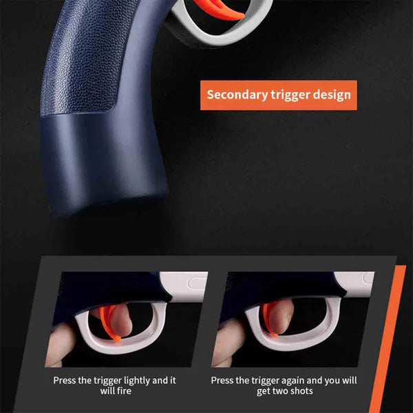 Double Tube Soft Bullet Long Distance Shooting Gun