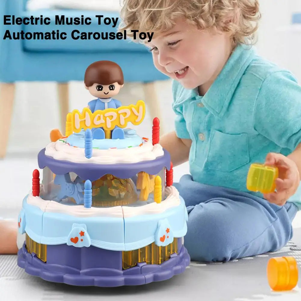 Electric Birthday Cake With Light & Music