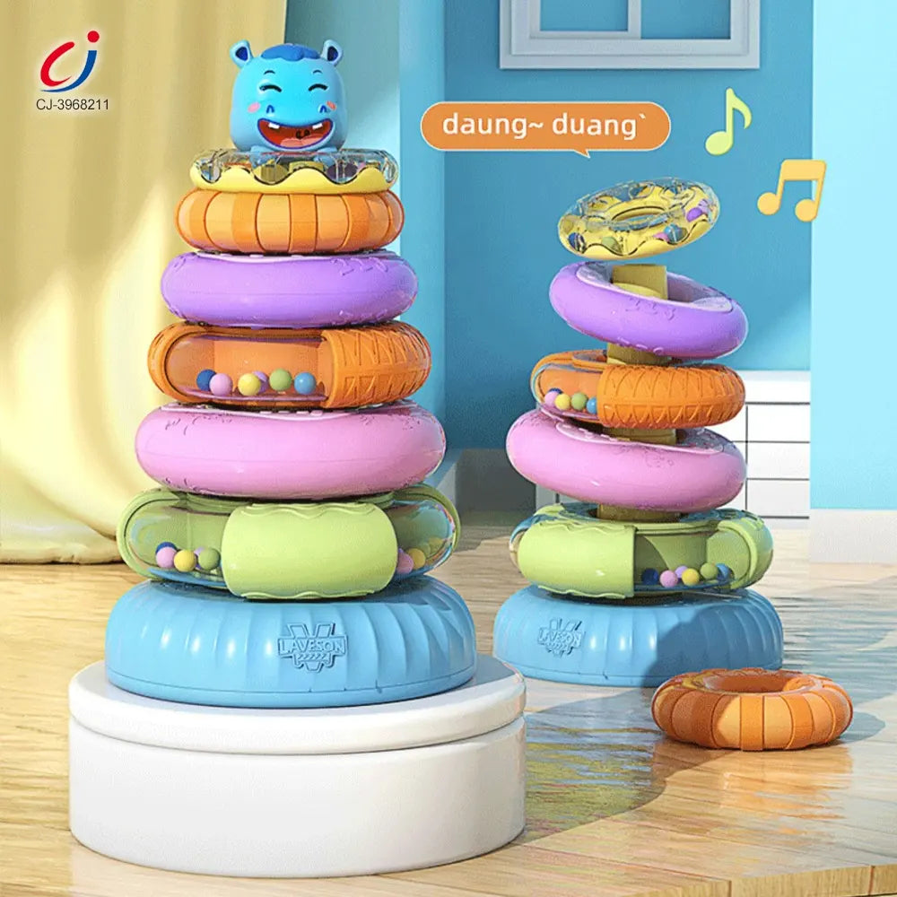 Musical Rainbow Stacking Ring Tower