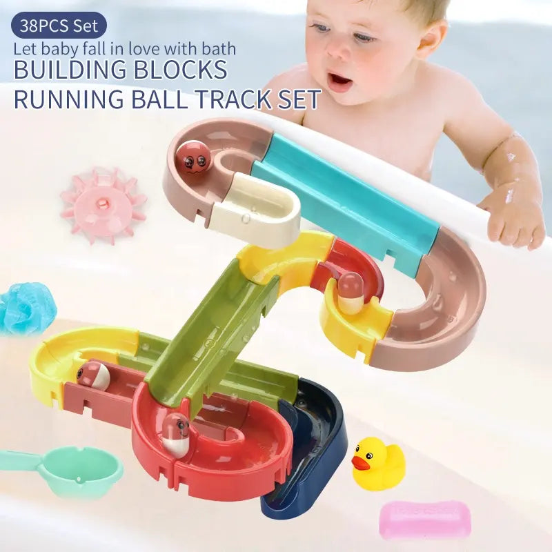 Plastic Pipes Building Duck Track Bath Set