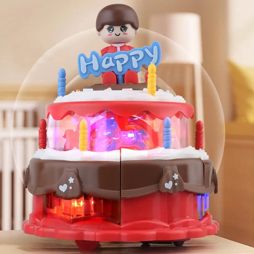 Electric Birthday Cake With Light & Music