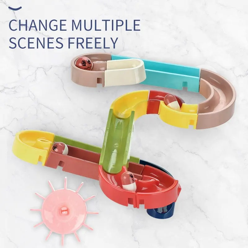 Plastic Pipes Building Duck Track Bath Set