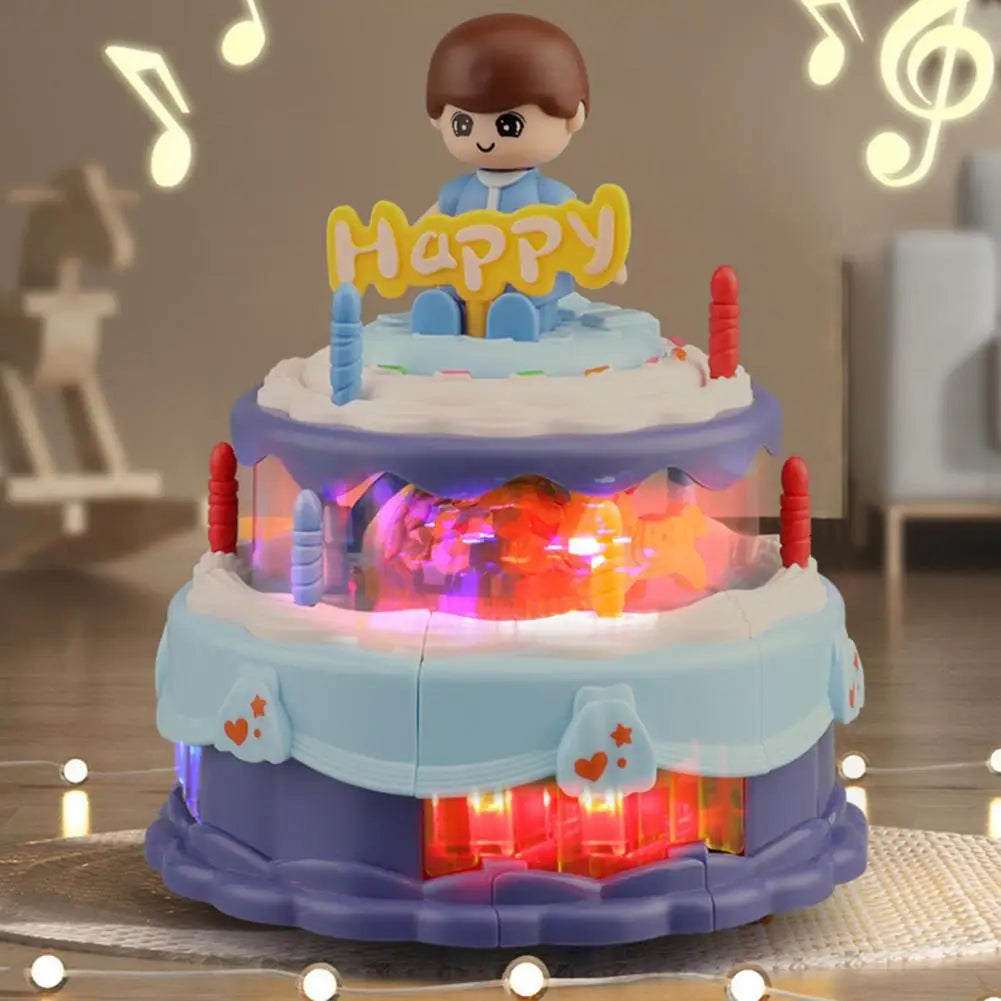 Electric Birthday Cake With Light & Music